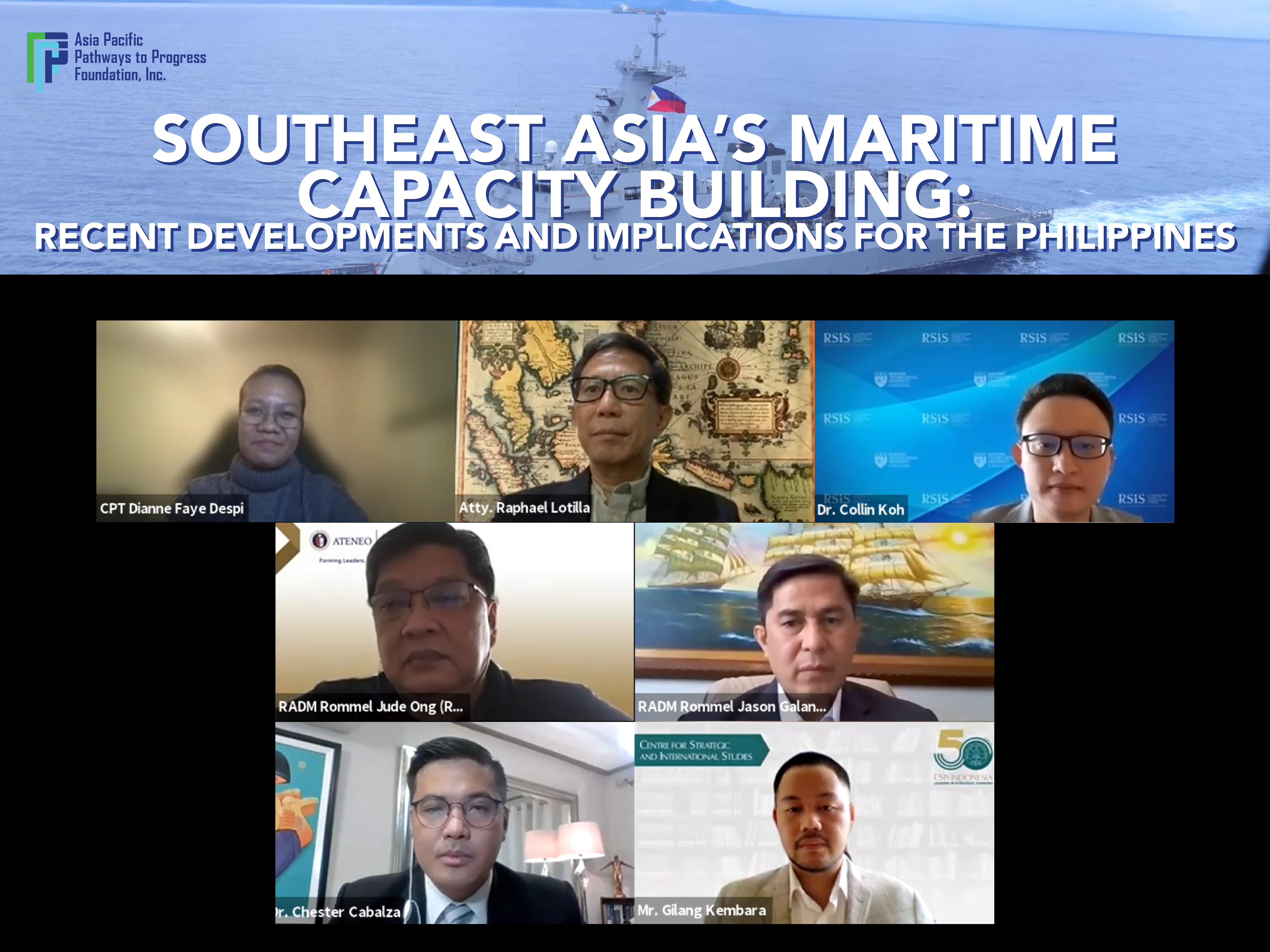 APPFI Organizes Webinar Discussing Maritime Capacity Building in Southeast Asia